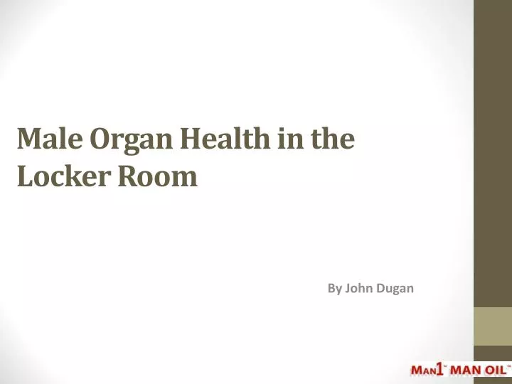male organ health in the locker room
