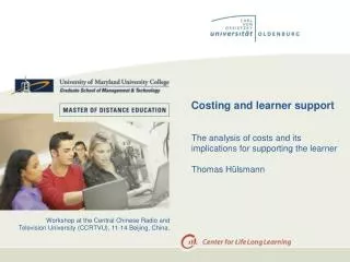 Costing and learner support