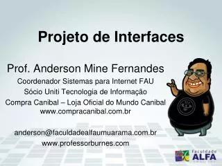 projeto de interfaces