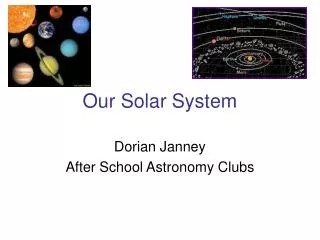 Our Solar System