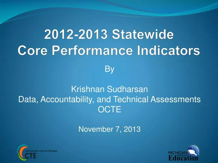 2012 2013 statewide core performance indicators