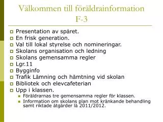 v lkommen till f r ldrainformation f 3