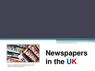 Newspapers in the U K