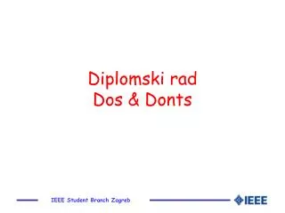 diplomski rad dos donts