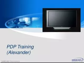 PDP Training (Alexander)