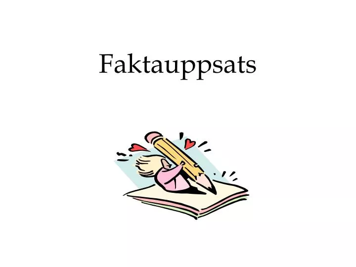 faktauppsats