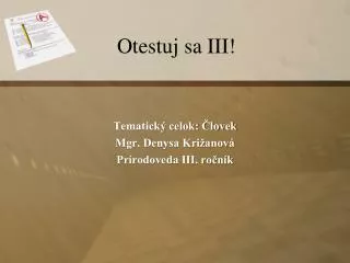 otestuj sa iii