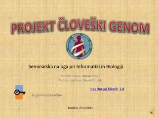 seminarska naloga pri informatiki in biologiji