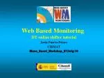 CMS Web-Based Monitoring Tutorial for DT Shifters - slide 1
