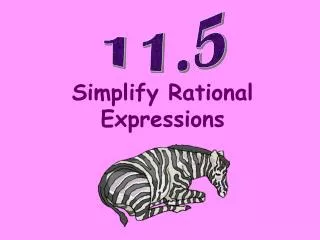 Simplify Rational Expressions