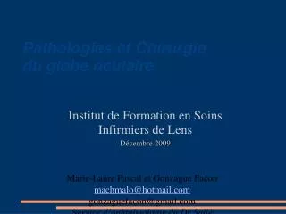 institut de formation en soins infirmiers de lens d cembre 2009