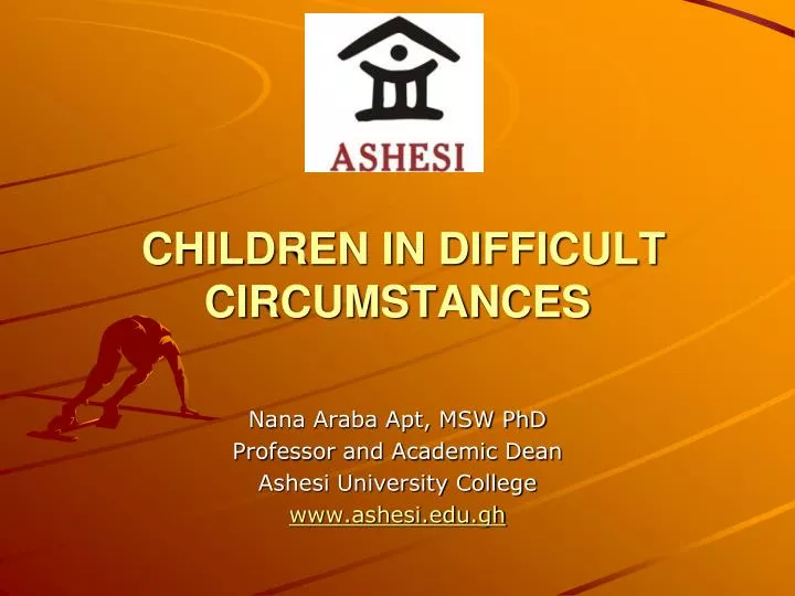 children in difficult circumstances
