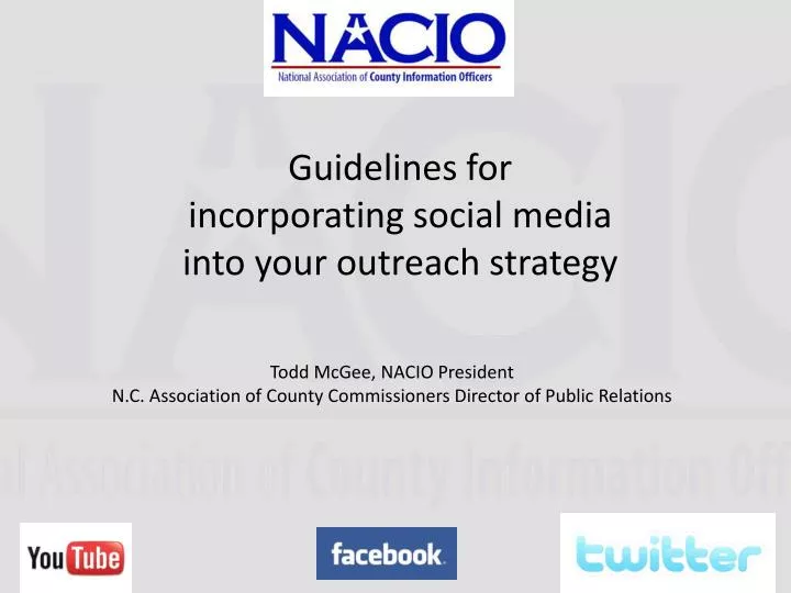guidelines for incorporating social media into your outreach strategy