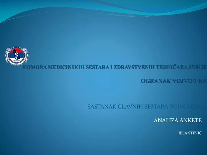 komora medicinskih sestara i zdravstvenih tehni ara srbije ogranak vojvodina