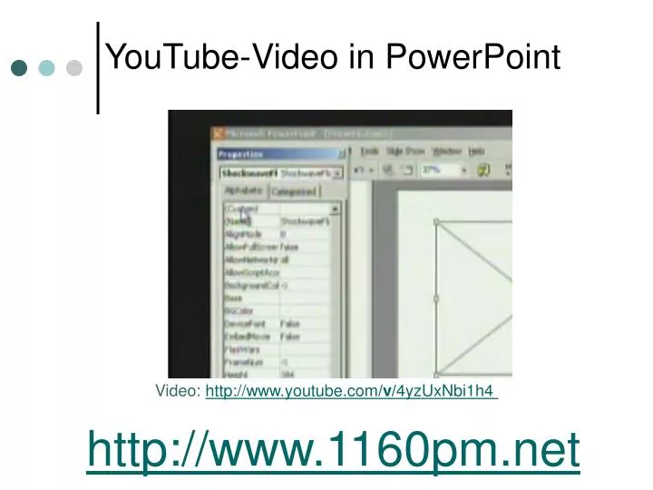 youtube video in powerpoint