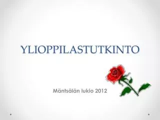 ylioppilastutkinto