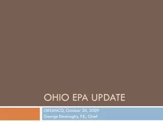 Ohio EPA Update