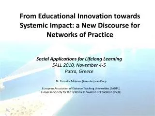 From Educational Innovation towards Systemic Impact: a New Discourse for Networks of Practice