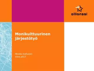 monikulttuurinen j rjest ty