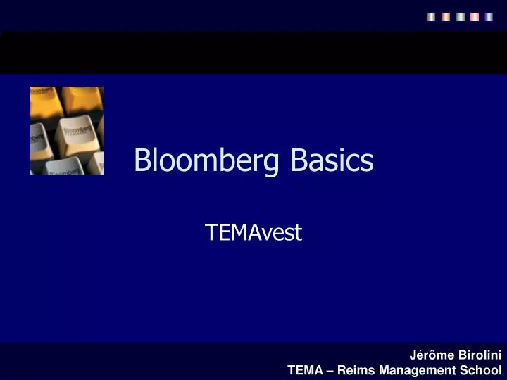 bloomberg basics