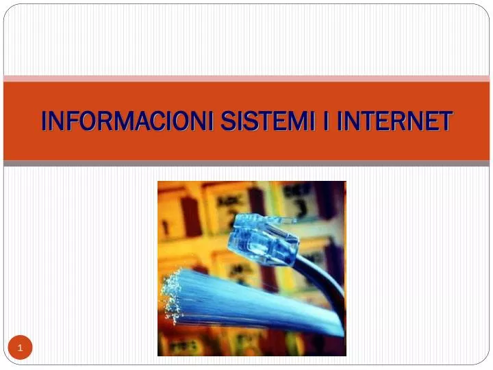 informacioni sistemi i internet