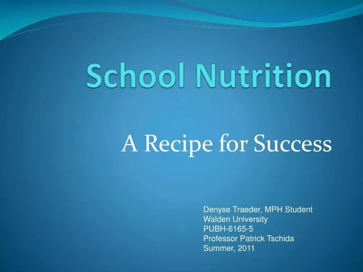 school nutrition