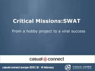 Critical Missions:SWAT