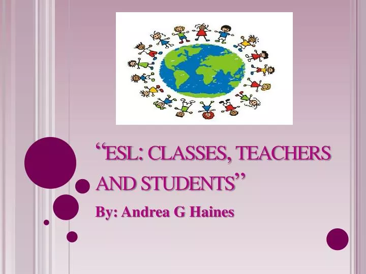 esl classes teachers and students