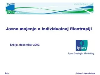 javno mnjenje o individualnoj filantropiji
