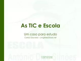 as tic e escola