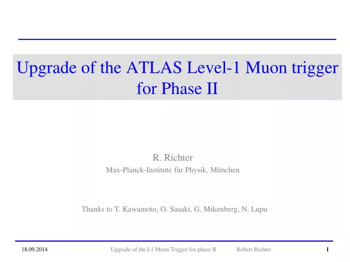 upgrade of the atlas level 1 muon trigger for phase ii