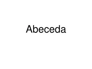 abeceda