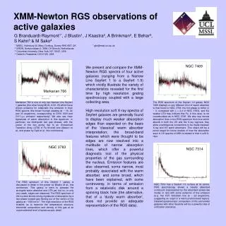 XMM-Newton RGS observations of active galaxies
