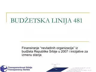bud etska linija 481