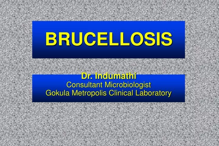 brucellosis
