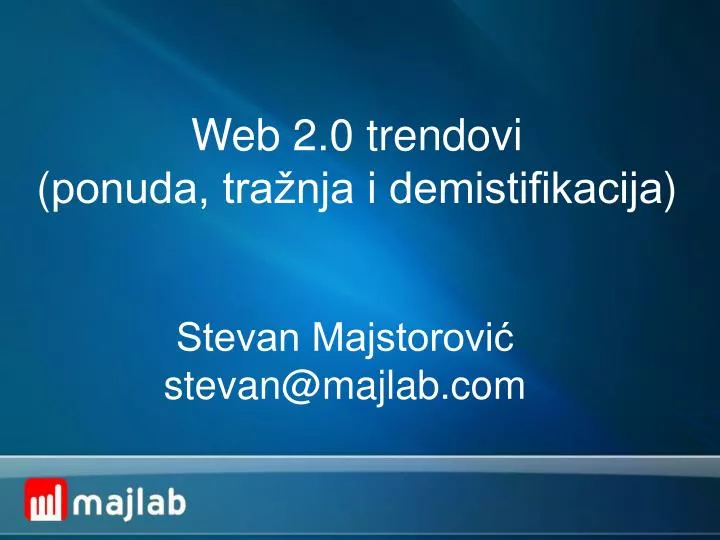 web 2 0 trendovi ponuda tra nja i demistifikacija