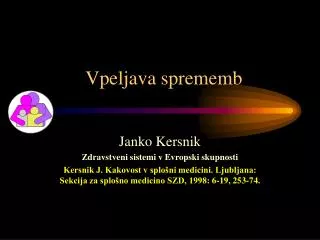 vpeljava sprememb