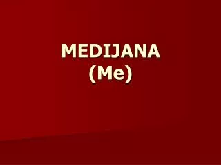 medijana me