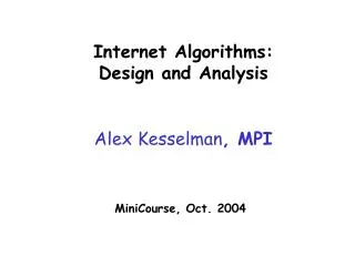 Alex Kesselman , MPI