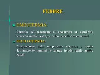 febbre