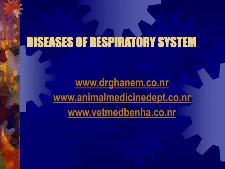 diseases of respiratory system