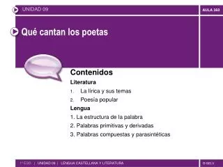 qu cantan los poetas