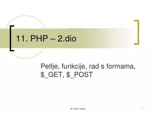 11 php 2 dio