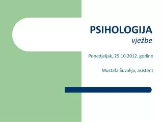 psihologija vje be