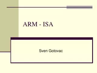 arm isa