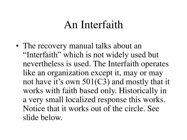 an interfaith