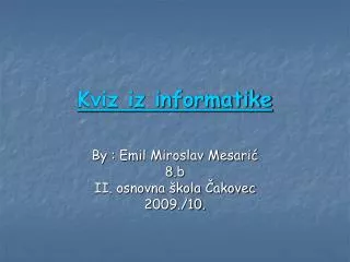 kviz iz informatike