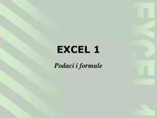 excel 1