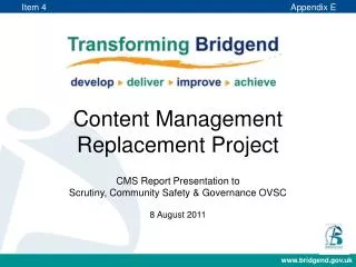 Content Management Replacement Project