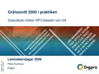 gr nssnitt 2000 i praktiken datautbyte mellan dp cadaster och lm